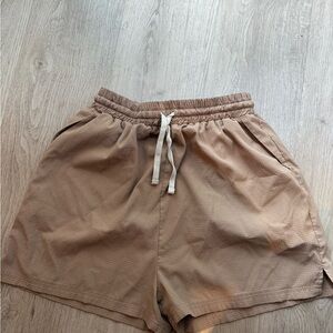 ASOS Tan Casual Shorts with Drawstring